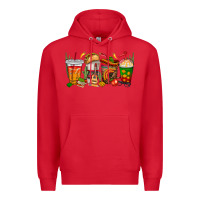 Red spanish teacher coffee cups Premium Hoodie - texasbilliewilder