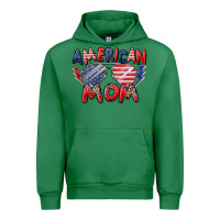 Emerald American mom Urban Hoodie - Zillion Design Studio