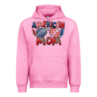 Fuchsia Pink American mom Urban Hoodie - Zillion Design Studio
