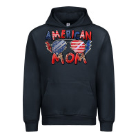 Navy American mom Urban Hoodie - Zillion Design Studio