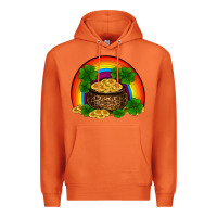 Carrot st patricks shamrock gold leopard rainbow Premium Hoodie - RanaPortraitStore