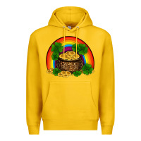Lemon st patricks shamrock gold leopard rainbow Premium Hoodie - RanaPortraitStore