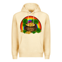 Pina Colada st patricks shamrock gold leopard rainbow Premium Hoodie - RanaPortraitStore