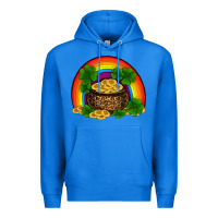True Royal st patricks shamrock gold leopard rainbow Premium Hoodie - RanaPortraitStore