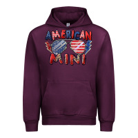 Mauve Wine American mini Urban Hoodie - Zillion Design Studio
