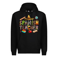 Black spanish teacher Premium Hoodie - texasbilliewilder