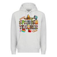Dove Grey spanish teacher Premium Hoodie - texasbilliewilder