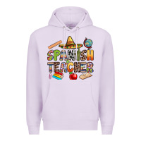 Lilac spanish teacher Premium Hoodie - texasbilliewilder