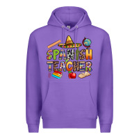 Purple spanish teacher Premium Hoodie - texasbilliewilder