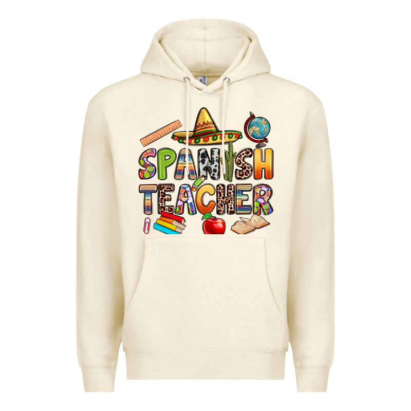 Spanish Teacher Premium Hoodie by texasbilliewilder | Teevron