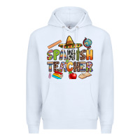 White spanish teacher Premium Hoodie - texasbilliewilder