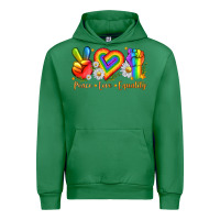 Emerald peace love equality Urban Hoodie - texasbilliewilder