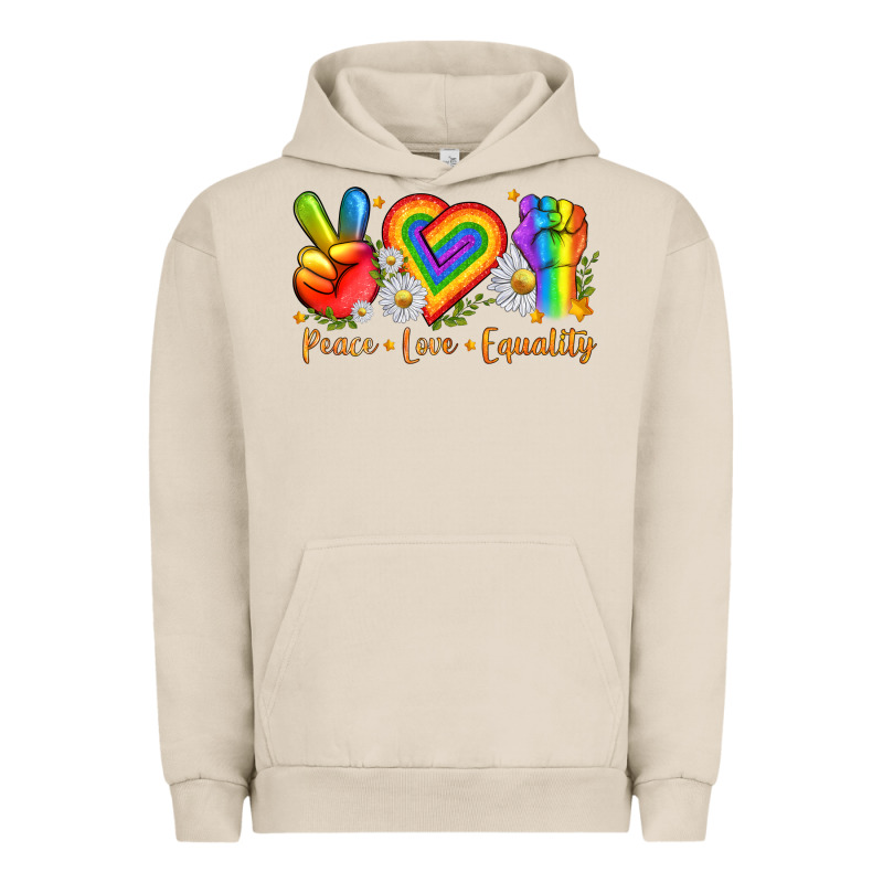 Peace Love Equality Urban Hoodie by texasbilliewilder | Teevron