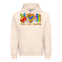 Sandshell peace love equality Urban Hoodie - texasbilliewilder