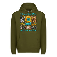 Army Green i have two titles mom and grandma and i rock them Premium Hoodie - Zillion Design Studio