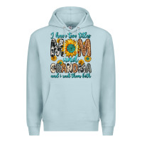 Blue Mist i have two titles mom and grandma and i rock them Premium Hoodie - Zillion Design Studio