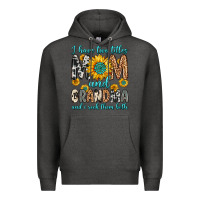 Charcoal Heather i have two titles mom and grandma and i rock them Premium Hoodie - Zillion Design Studio