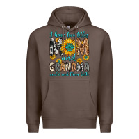 Coffee i have two titles mom and grandma and i rock them Premium Hoodie - Zillion Design Studio