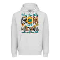 Dove Grey i have two titles mom and grandma and i rock them Premium Hoodie - Zillion Design Studio