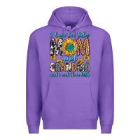 Purple i have two titles mom and grandma and i rock them Premium Hoodie - Zillion Design Studio
