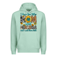 Seafoam i have two titles mom and grandma and i rock them Premium Hoodie - Zillion Design Studio