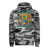 Slate Camo i have two titles mom and grandma and i rock them Premium Hoodie - Zillion Design Studio