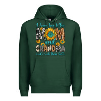 Sports Green i have two titles mom and grandma and i rock them Premium Hoodie - Zillion Design Studio