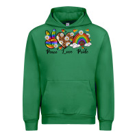 Emerald peace love pride Urban Hoodie - texasbilliewilder