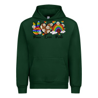 Forest Green peace love pride Urban Hoodie - texasbilliewilder