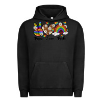 Pigment Black peace love pride Urban Hoodie - texasbilliewilder