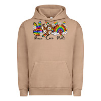 Pigment Burro peace love pride Urban Hoodie - texasbilliewilder