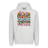Dove Grey give me coffee to get me started and jesus to keep Premium Hoodie - Zillion Design Studio