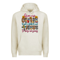 Oatmeal Heather give me coffee to get me started and jesus to keep Premium Hoodie - Zillion Design Studio