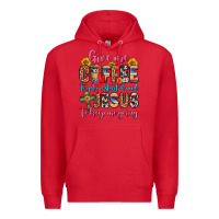 Red give me coffee to get me started and jesus to keep Premium Hoodie - Zillion Design Studio