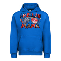 Cobalt American mama Urban Hoodie - Zillion Design Studio