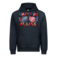 Navy American mama Urban Hoodie - Zillion Design Studio