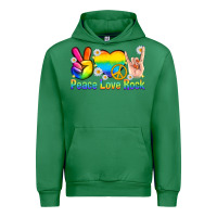 Emerald peace love rock pride Urban Hoodie - texasbilliewilder