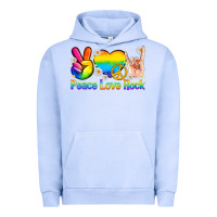Pigment Grape Ice peace love rock pride Urban Hoodie - texasbilliewilder