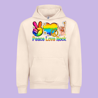 Urban Hoodie peace love rock pride