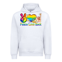White peace love rock pride Urban Hoodie - texasbilliewilder