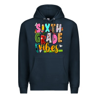 Navy sixth grade vibes Premium Hoodie - texasbilliewilder