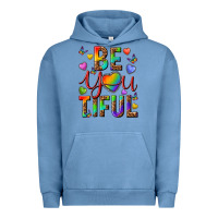 Pigment Pebble Blue pride be you tiful Urban Hoodie - texasbilliewilder