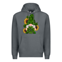 Rock st patricks day shamrock gnomes  sunflowers Premium Hoodie - RanaPortraitStore