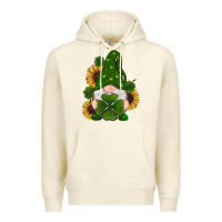 Sandshell st patricks day shamrock gnomes  sunflowers Premium Hoodie - RanaPortraitStore