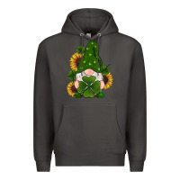 Smoke st patricks day shamrock gnomes  sunflowers Premium Hoodie - RanaPortraitStore