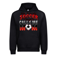 Black my favorite soccer player calls me mom Urban Hoodie - Zillion Design Studio