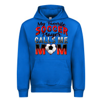 Cobalt my favorite soccer player calls me mom Urban Hoodie - Zillion Design Studio