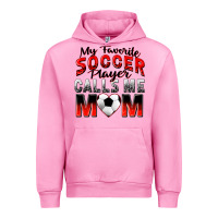 Fuchsia Pink my favorite soccer player calls me mom Urban Hoodie - Zillion Design Studio