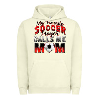 Pigment Pistachio my favorite soccer player calls me mom Urban Hoodie - Zillion Design Studio