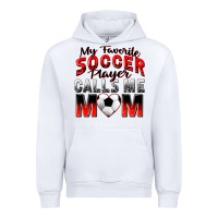 White my favorite soccer player calls me mom Urban Hoodie - Zillion Design Studio